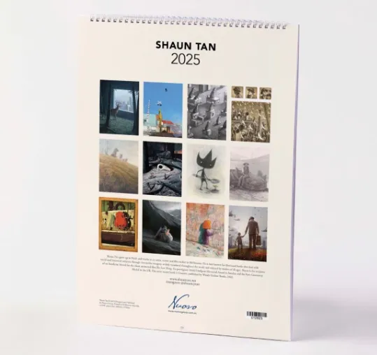 Shaun Tan - 'Deluxe Large Wall Calendar 2025' (m/nuo26)