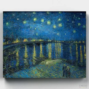 Starry Night Over the Rhône - Paint by Numbers