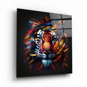 Tiger Glass Wall Art 2