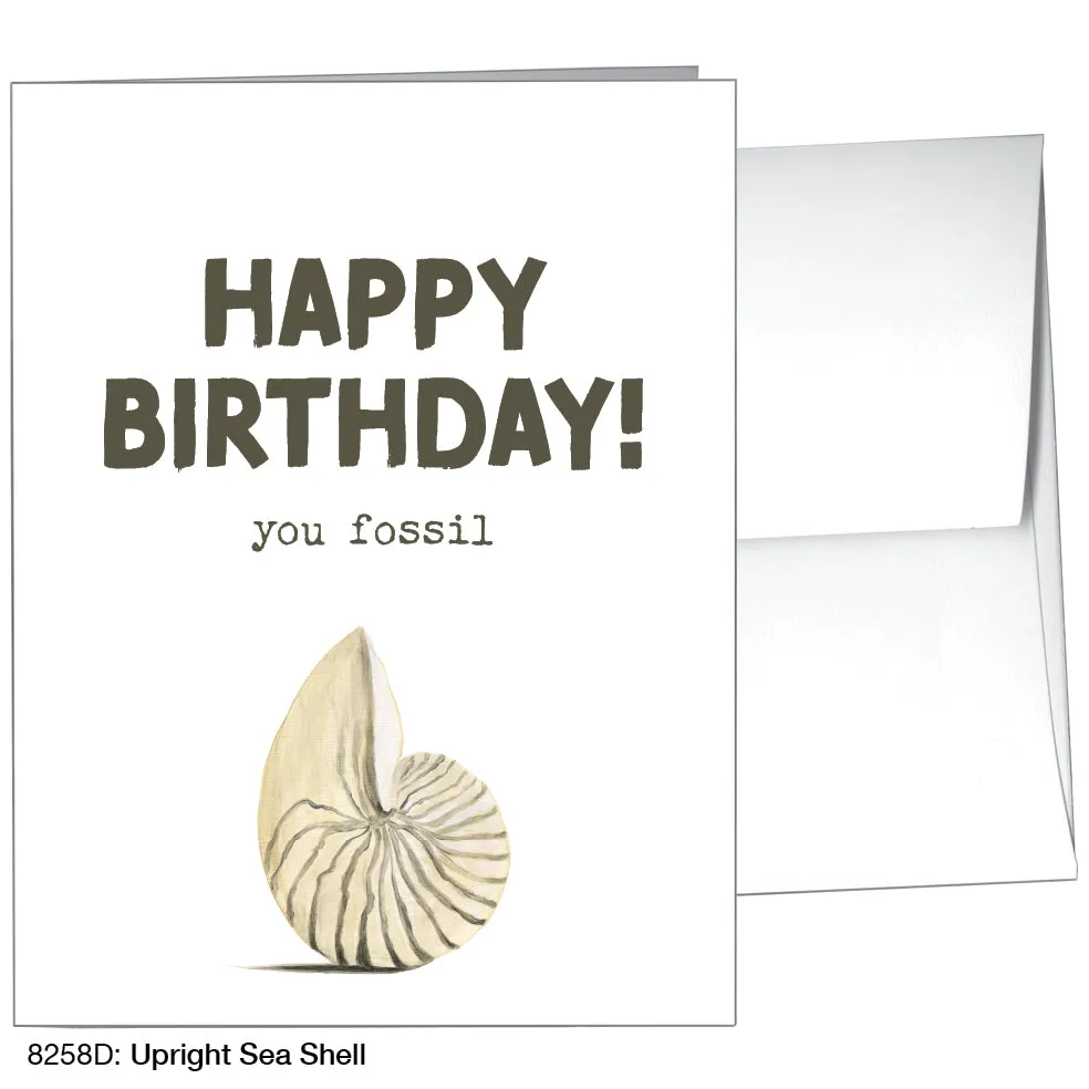 Upright Sea Shell, Greeting Card (8258D)