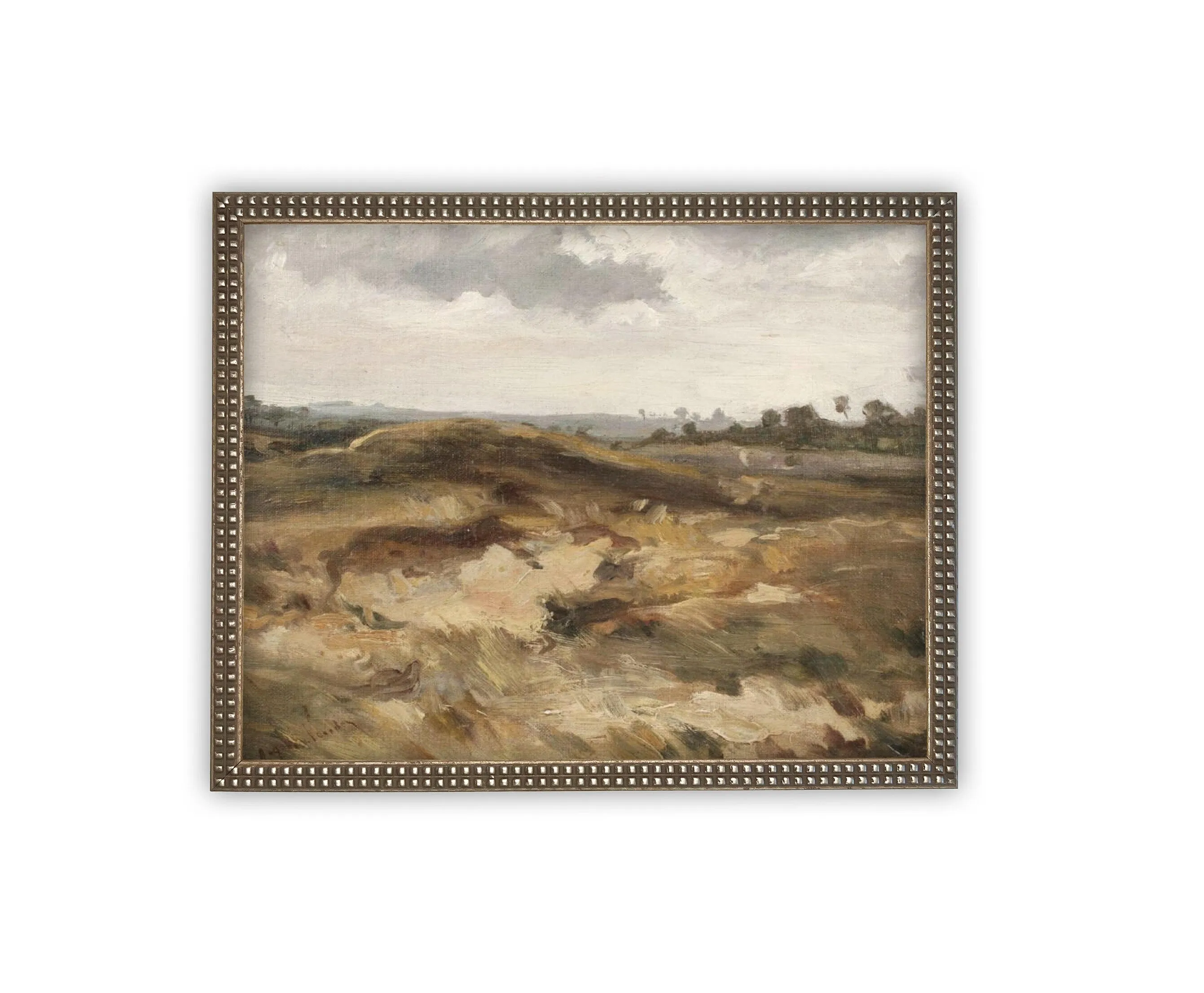 Vintage Framed Canvas Art #LAN-231