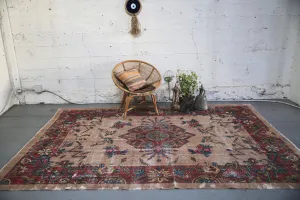 Vintage Isparta Rug 6.7ftx9.7ft