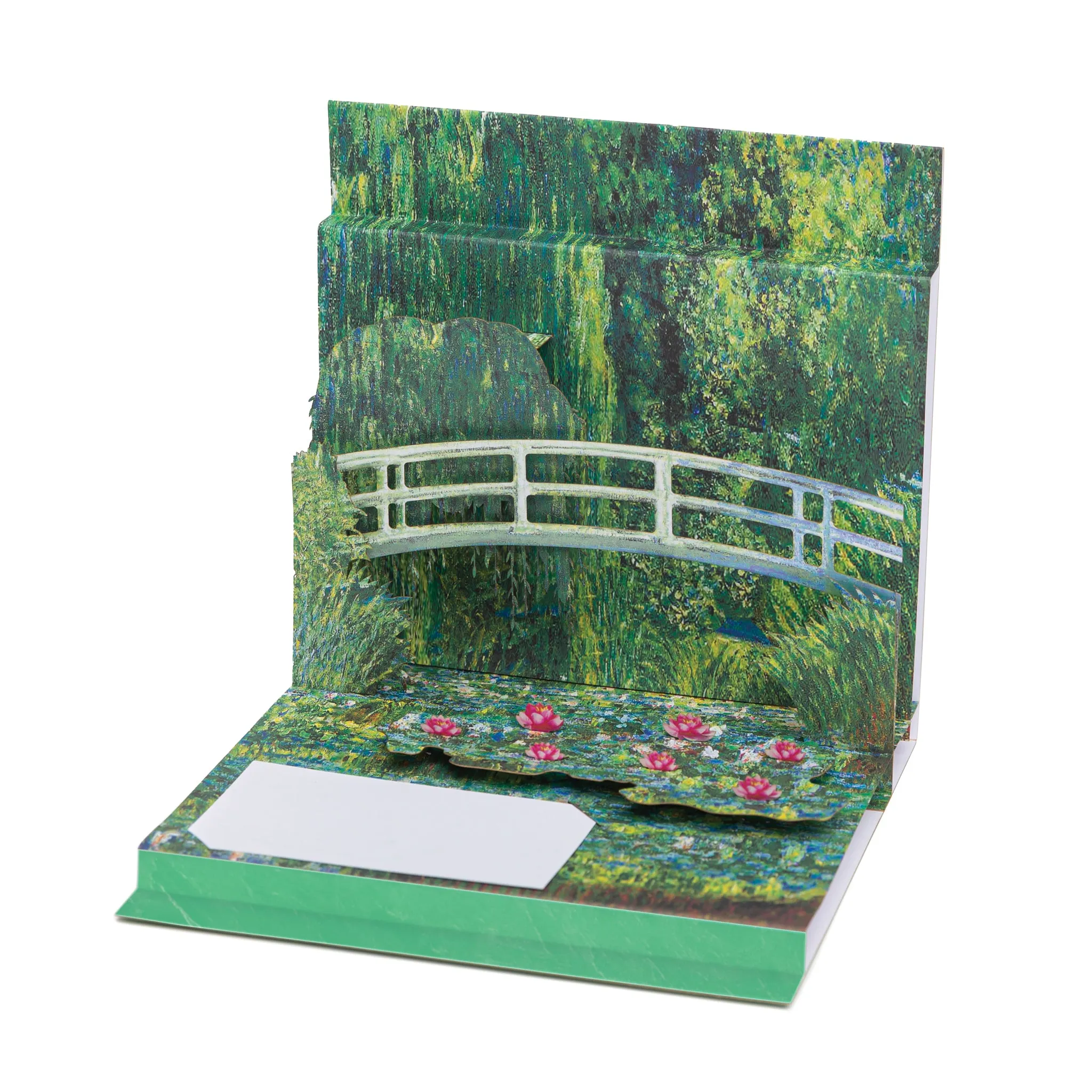 Water Lilies and Japanese Bridge - Card