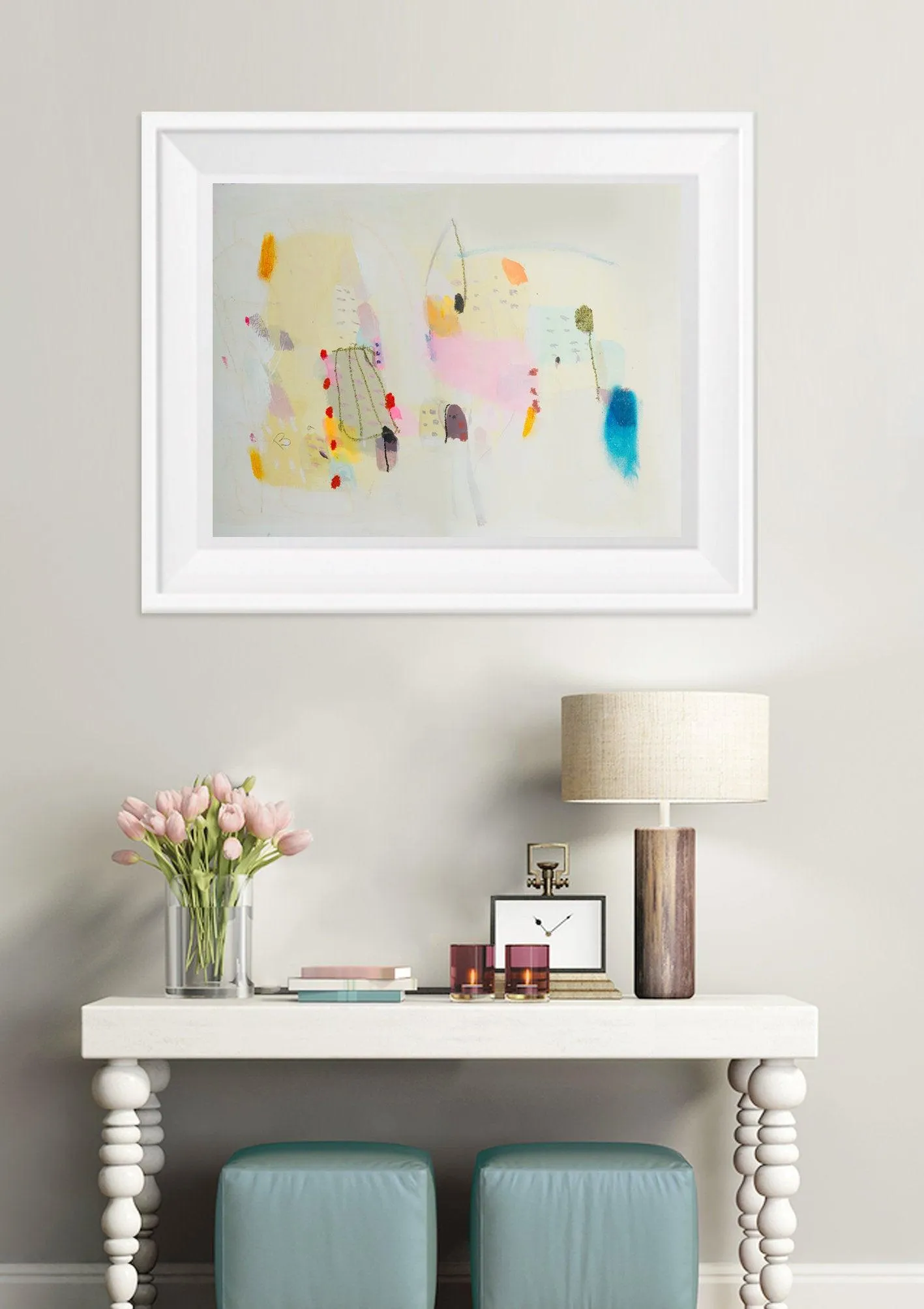 watercolor paint, abstract painting, extra large wall art, minimalist art, canvas print by Camilo Mattis