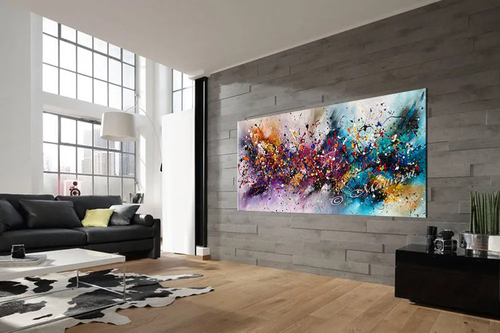 Where to buy Jackson Pollock Style Painting - Large Modern Art - Vintage Beauty 151