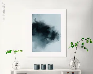 Zen Minimalist wall art print, Apartment decor abstract painting print